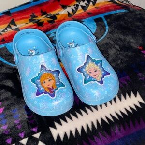 Frozen Themed Blue Clogs